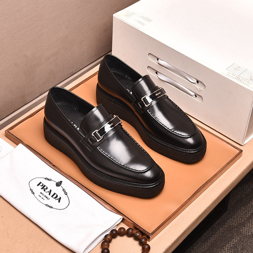 Prada _water dye_ formal business leather shoes 38-44-a40ecccf